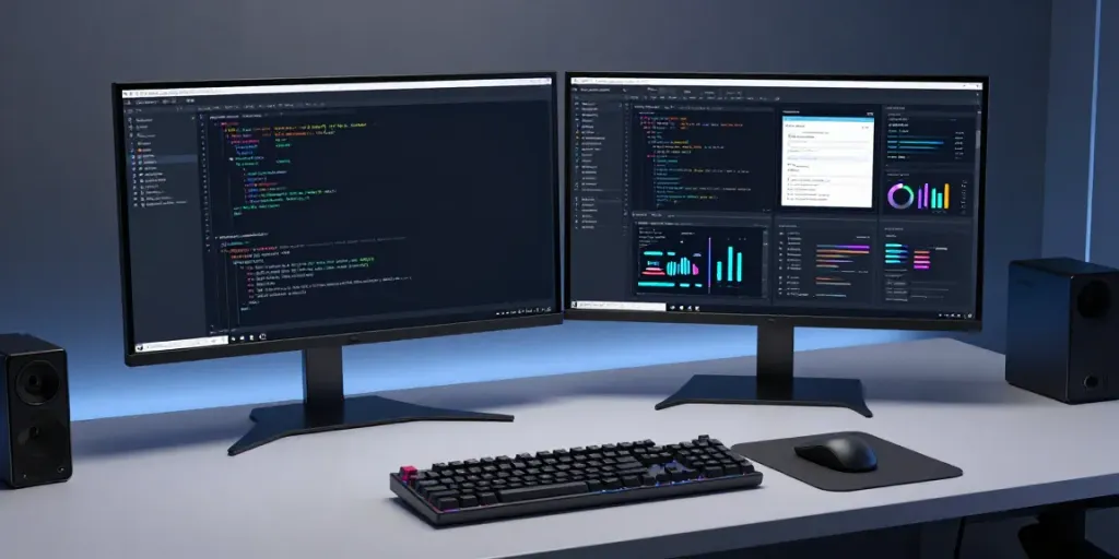 Wayo-ads technology workspace showcasing software development and AI tools.