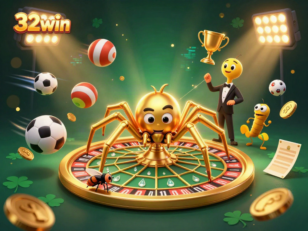 Experience 32win casino gaming with a vibrant scene of fun and excitement.