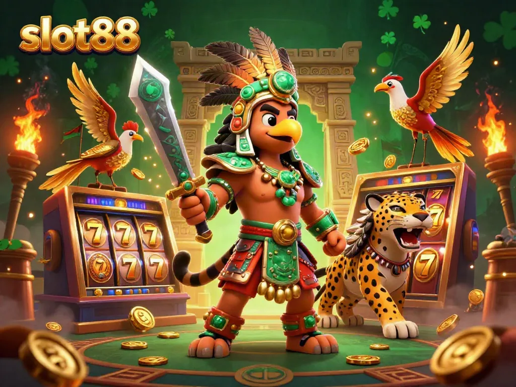 Engage in stunning slot88 gameplay with dynamic characters in a captivating casino scene.