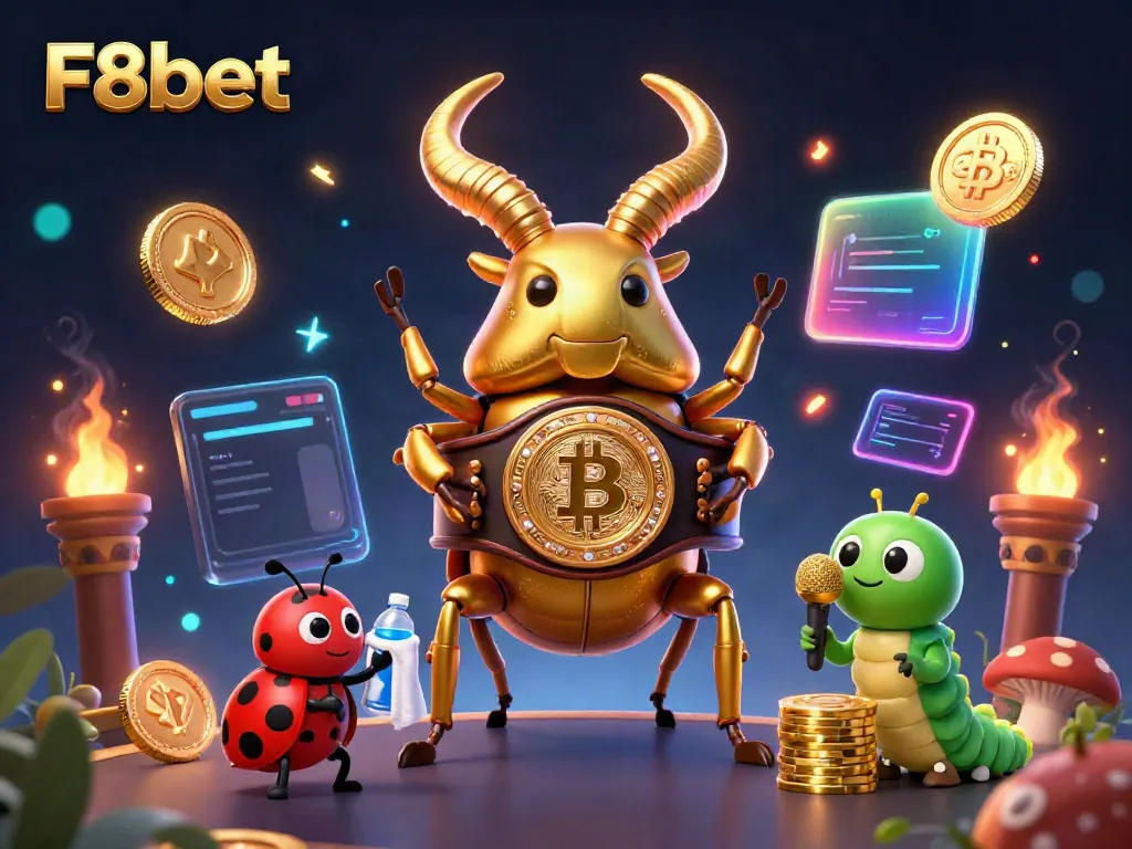 Join the excitement at F8bet with engaging casino characters in a vibrant gaming scene.