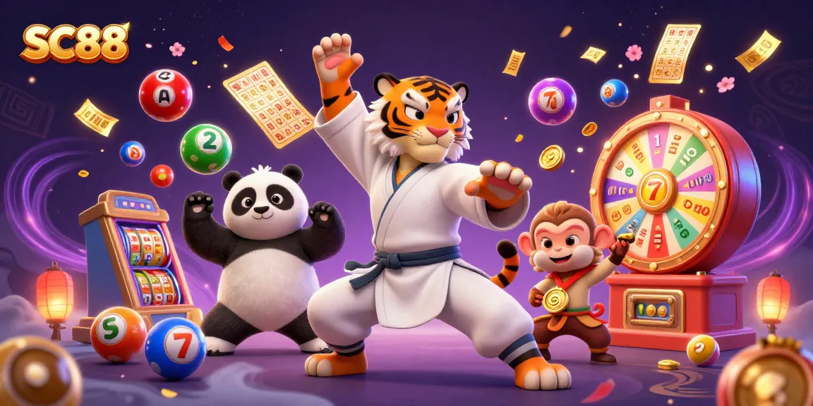 SC88 promotes exciting casino gameplay with vibrant slot elements and dynamic characters.