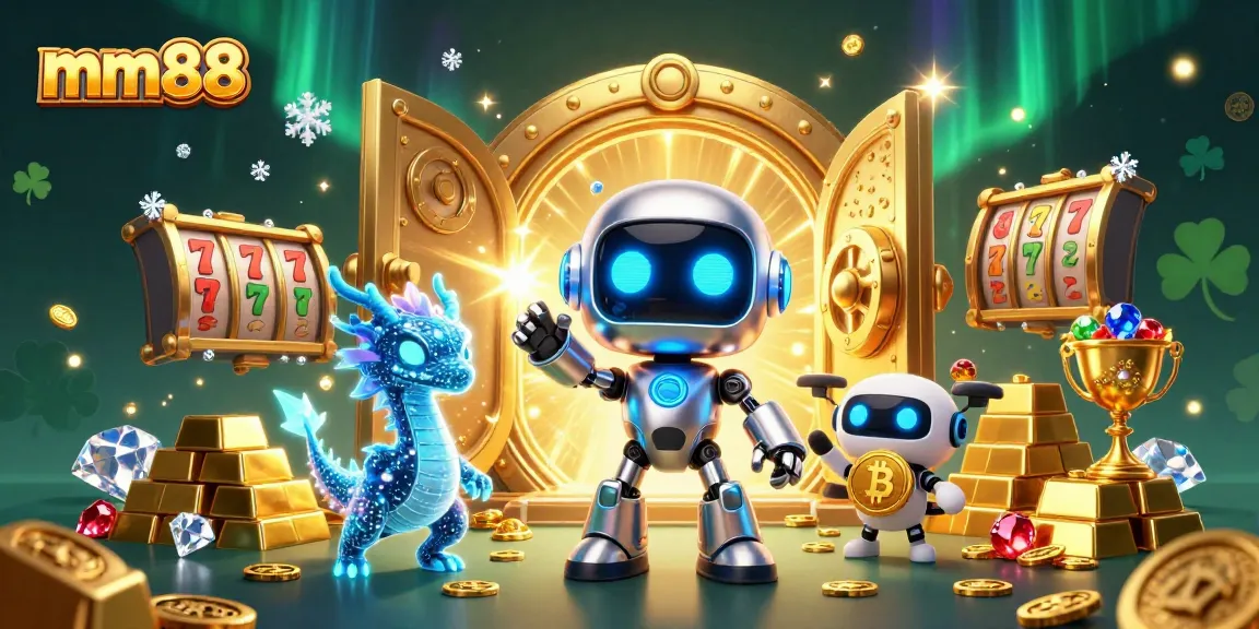 Engage with mm88 for immersive online gambling featuring a vibrant 3D casino scene.