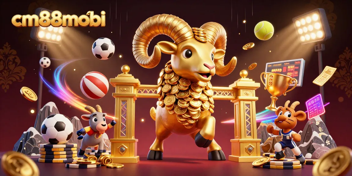 Win big with cm88mobi as the golden ram charges through a vibrant online casino scene.