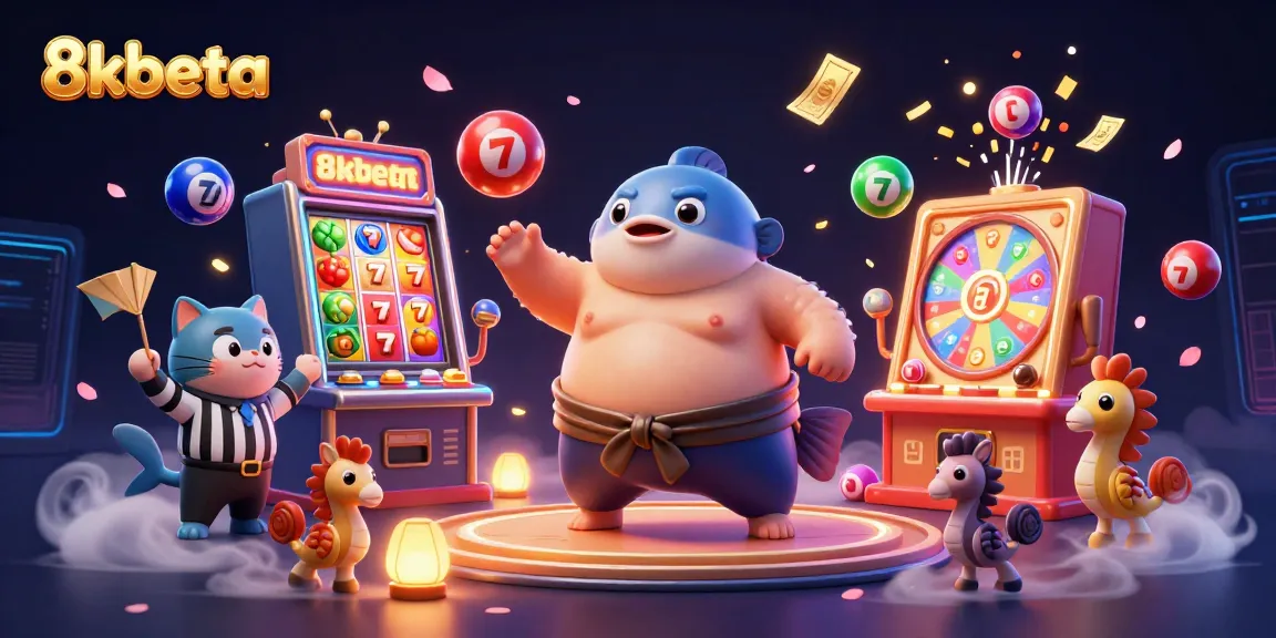 Engage with the vibrant 8kbeta casino experience featuring lively lottery elements and fun characters.