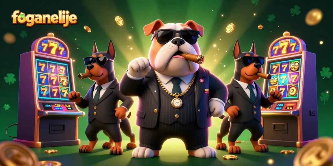 Engage with foganelije at the dynamic cartoon casino illustration featuring a bulldog mafia boss