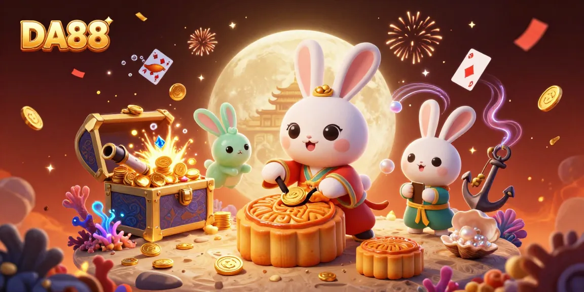 DA88 illustrates an exciting online casino experience with vibrant characters and gambling elements.