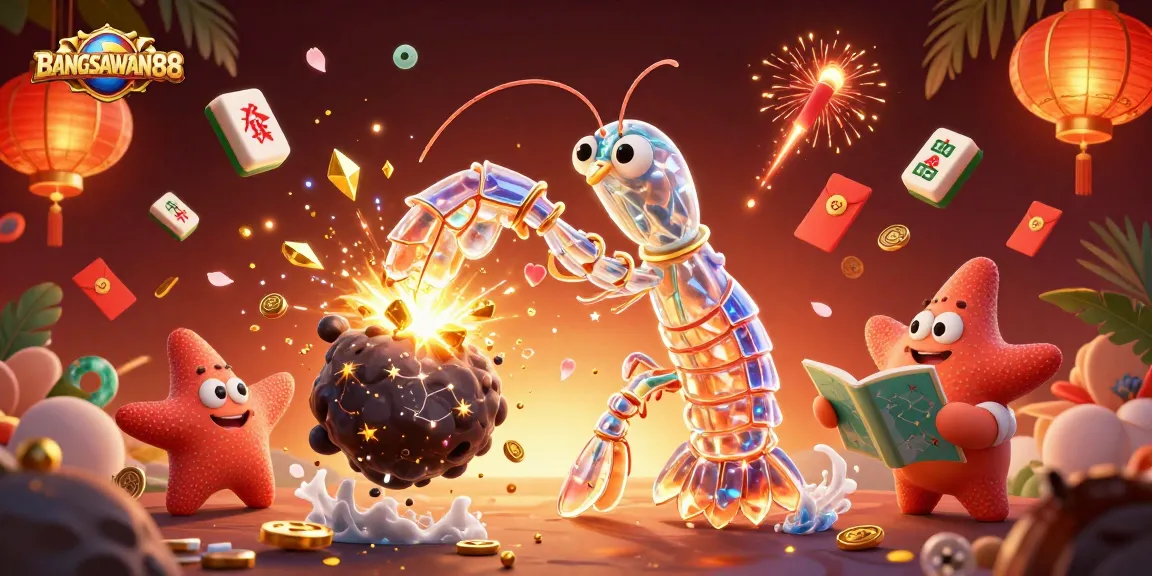 BANGSAWAN88 players enjoy an explosive victory with gems, coins, and vibrant casino elements.