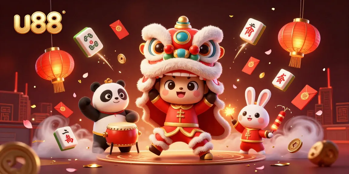 Experience the exciting dynamics of u88 with a vibrant illustration featuring lively characters and casino elements.