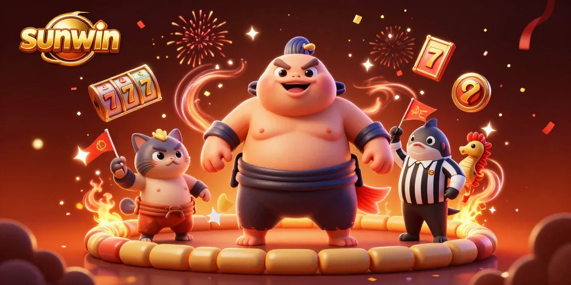 Experience thrilling slots with sunwin in this dynamic underwater scene featuring a fugu and catfish!
