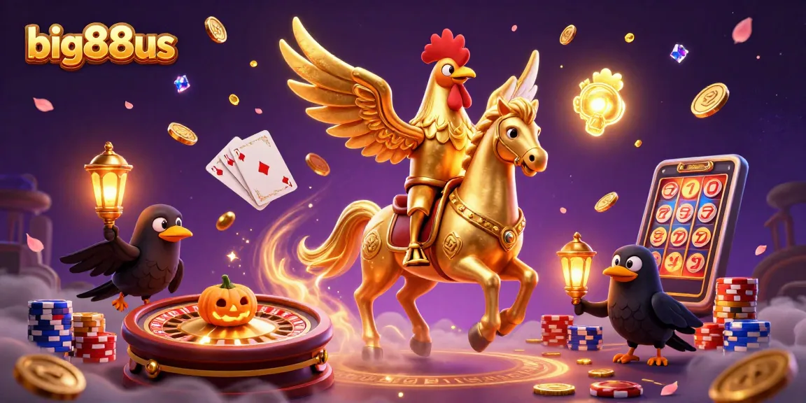 Join the excitement at big88us with golden rooster and casino action lighting up the night.