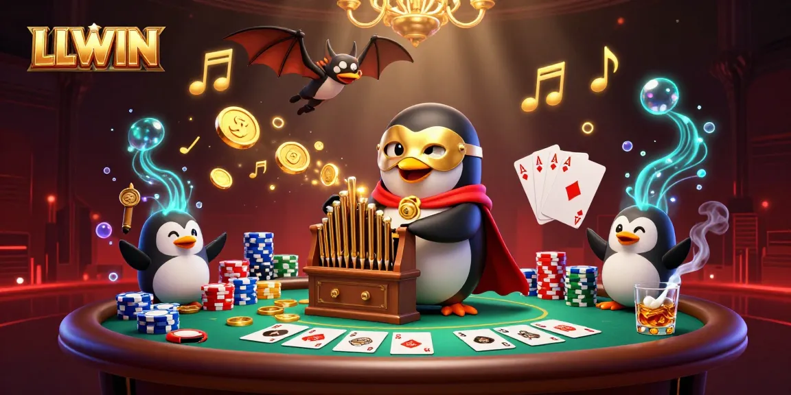 Experience thrilling wins at LLWIN Casino with an exciting 3D illustration featuring vibrant casino elements.