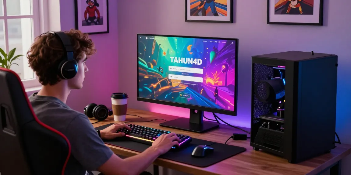 Tahun4D login yang jelas pada tampilan perangkat gaming modern.